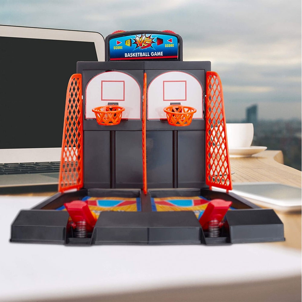 Mini Basketball Tischspiel Gesellschaftsspiel Spielzeug für Kinder ab 3 Jahren