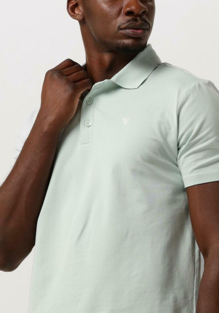 PURE PATH mint pure path polo shortsleeve polo with chest print