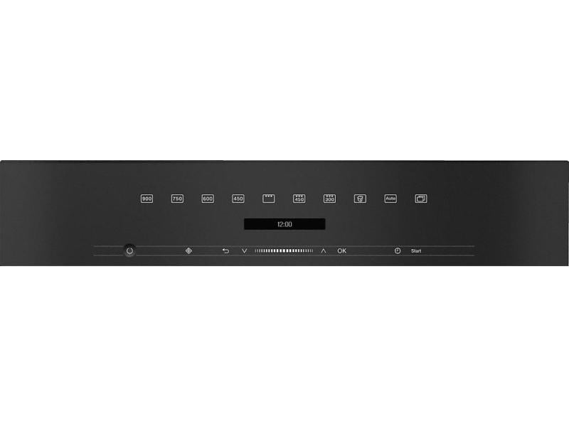 Miele Einbaumikrowelle M 7244 TC, Edelstahl/Schwarz Einbau-Mikrowellengerät mit obenliegender Bedienung