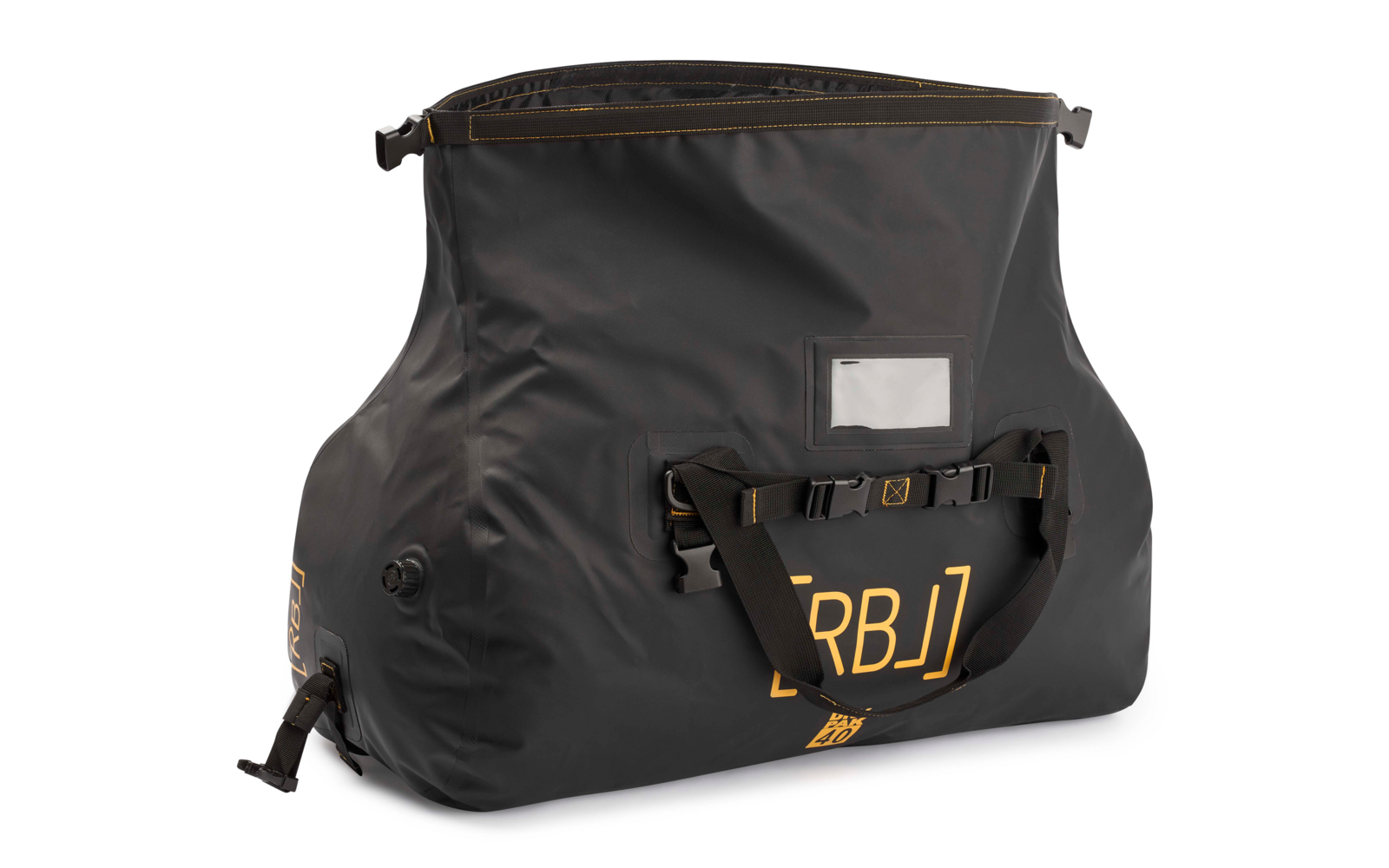Rebel Outdoor Duffelbag / Wochenendtasche wasserdicht mit Roll-Top Verschluss 40 Liter blau