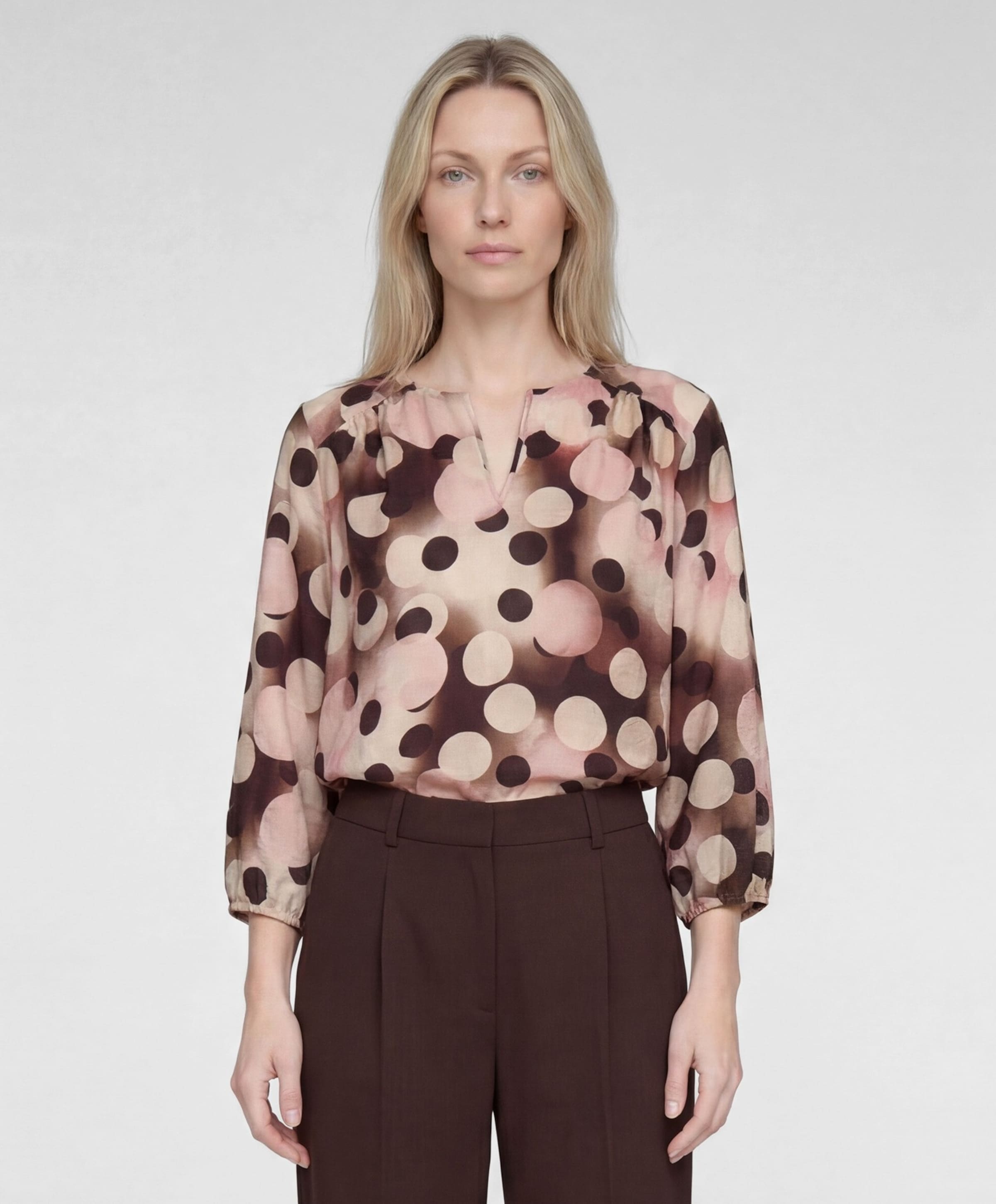 Rabe Dames blouse bruin