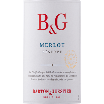 Barton & Guestier - Merlot Réserve - 375ML