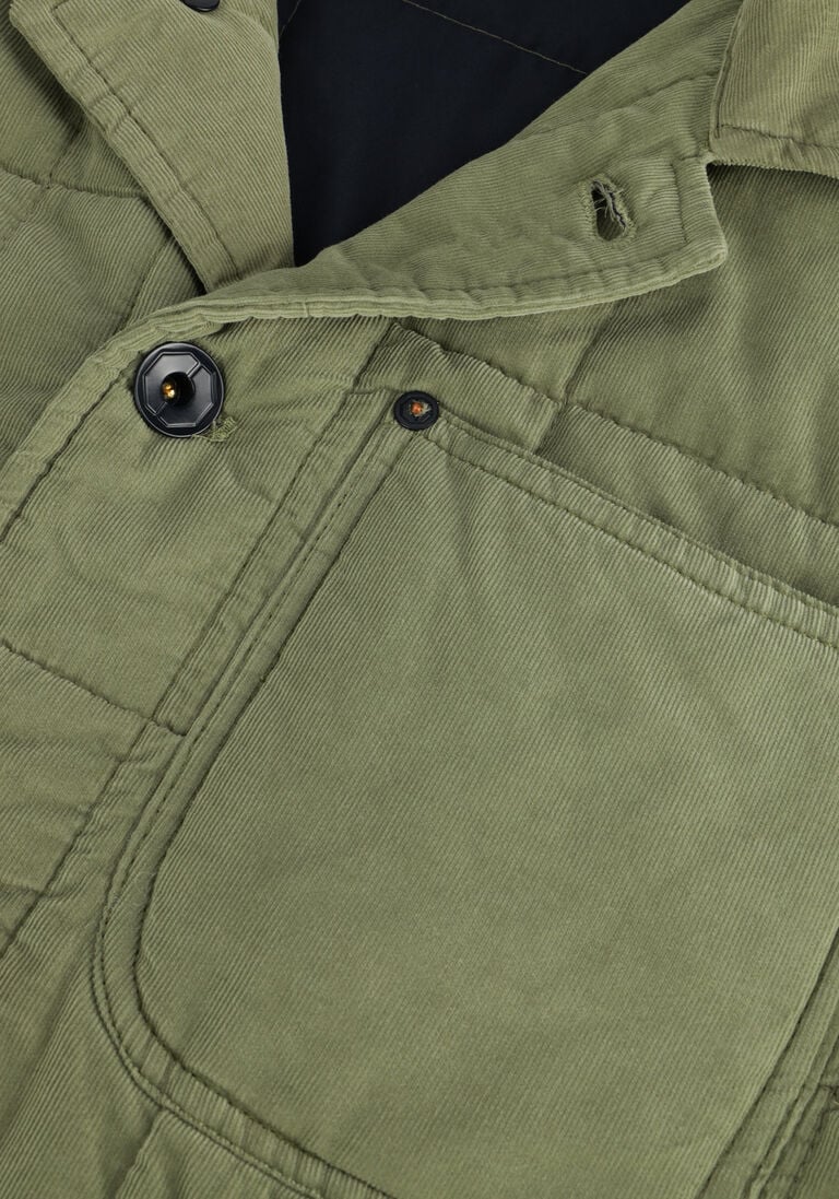 DSTREZZED groene dstrezzed gewatteerde jas worker jacket babycord
