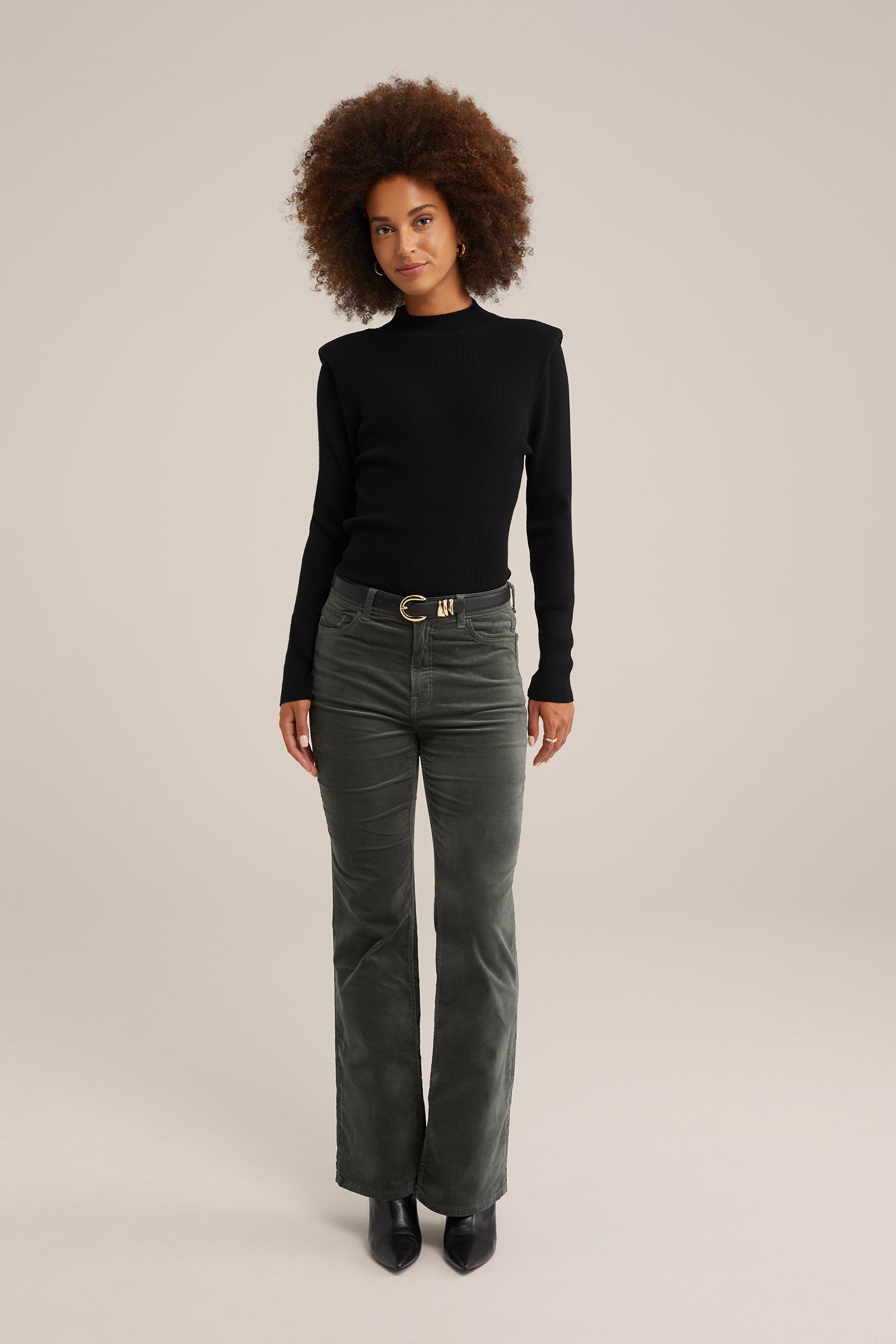 trui met structuur WE Fashion Zwart