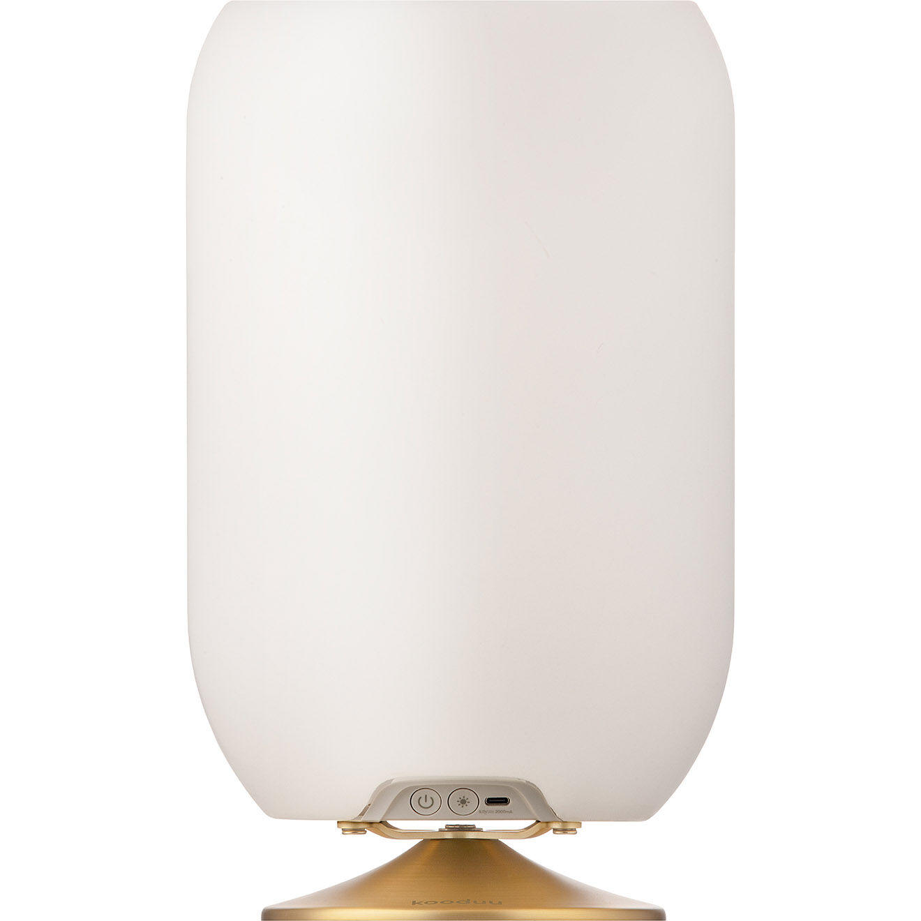 Kooduu Lampe Enceinte Bluetooth sans fil Atmos par Jacob Jensen Design laiton - 21.5x21.5x35.3 cm