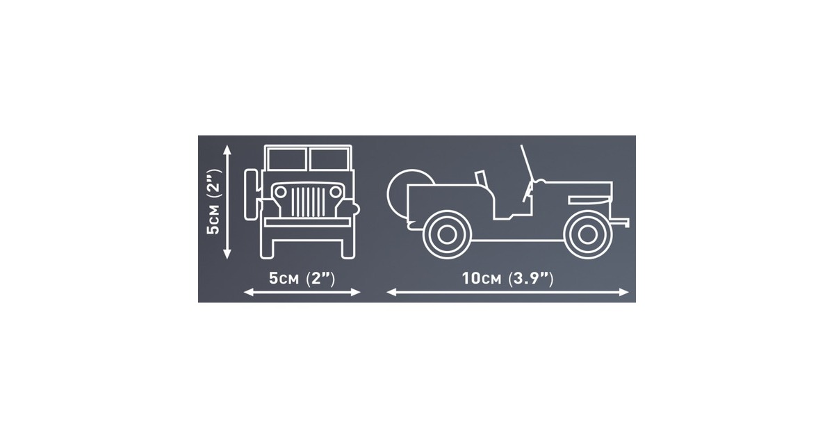 COBIJeep Willys CJ-2A Constructiespeelgoed  (Schaal 1:35)
