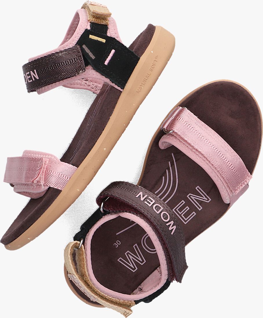 WODEN roze woden sandalen cirkeline