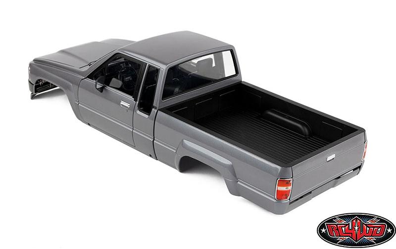 Karosserie 1987 Toyota XtraCab Hard Body Grau, 1:10<br>Detailgetreue Pickup Karosserie aus ABS-Kunststoff