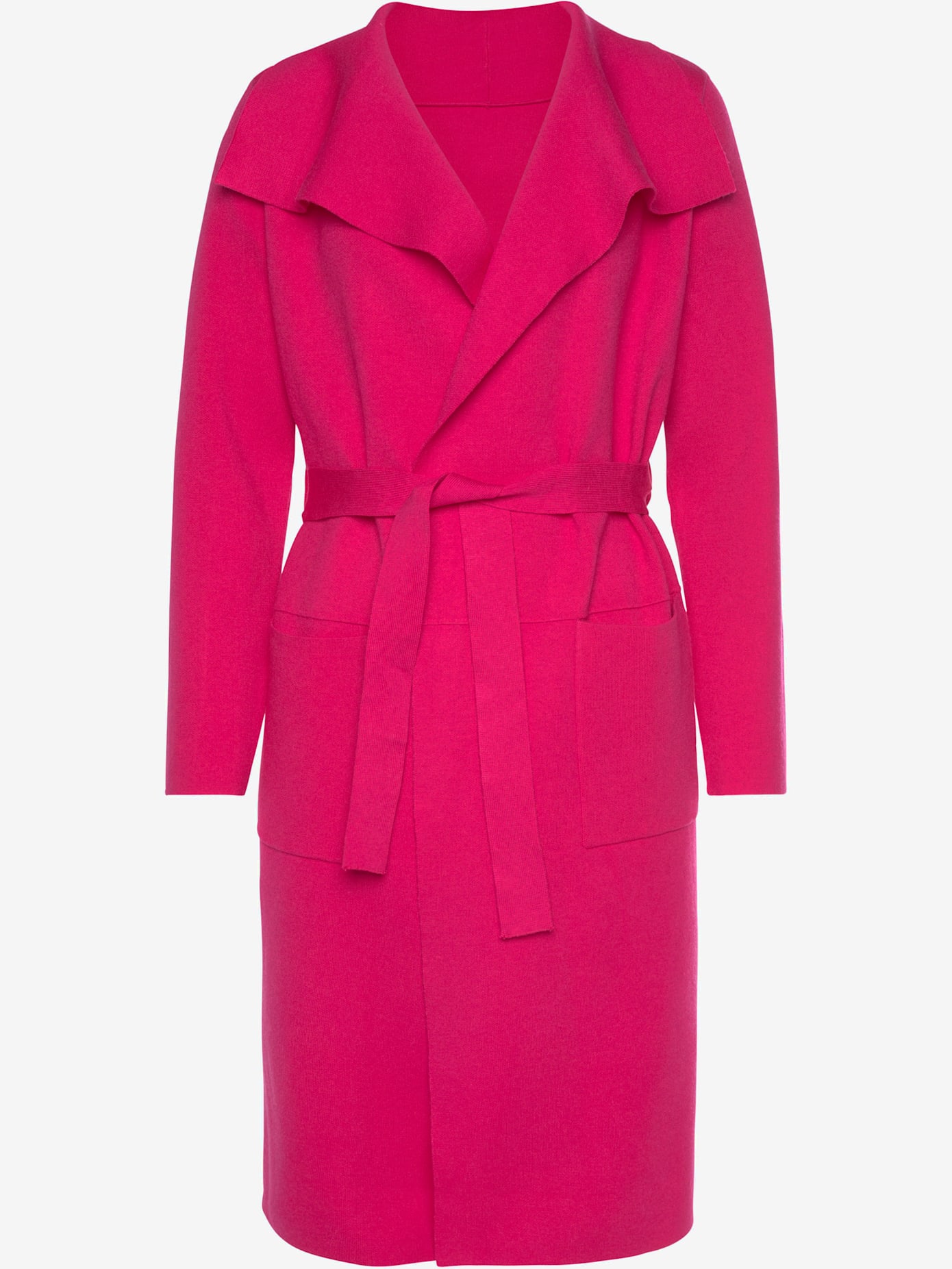 Manteau en tricot forme ouverte sans fermeture