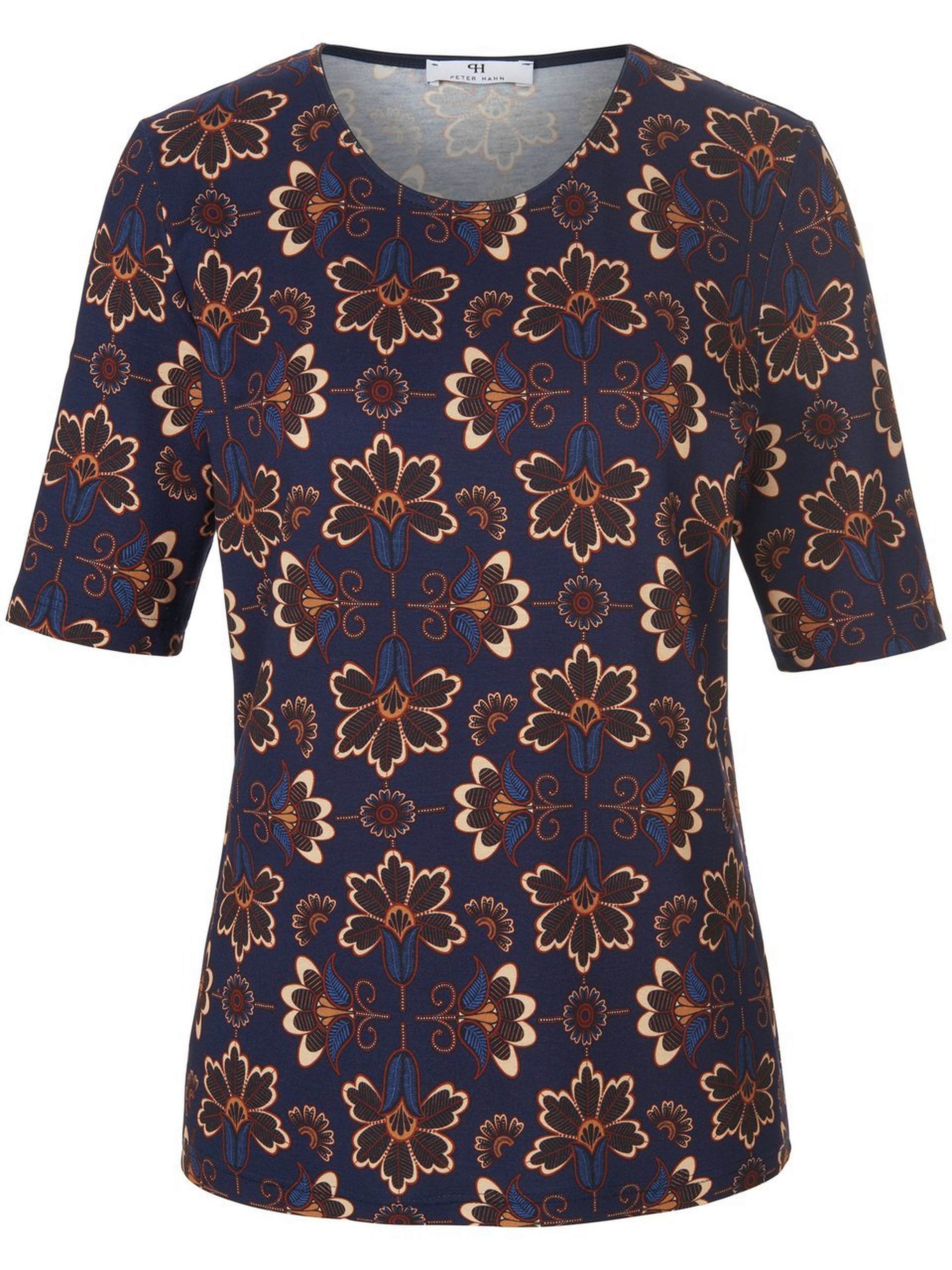 Rundhals-Shirt mit 1/2-Arm