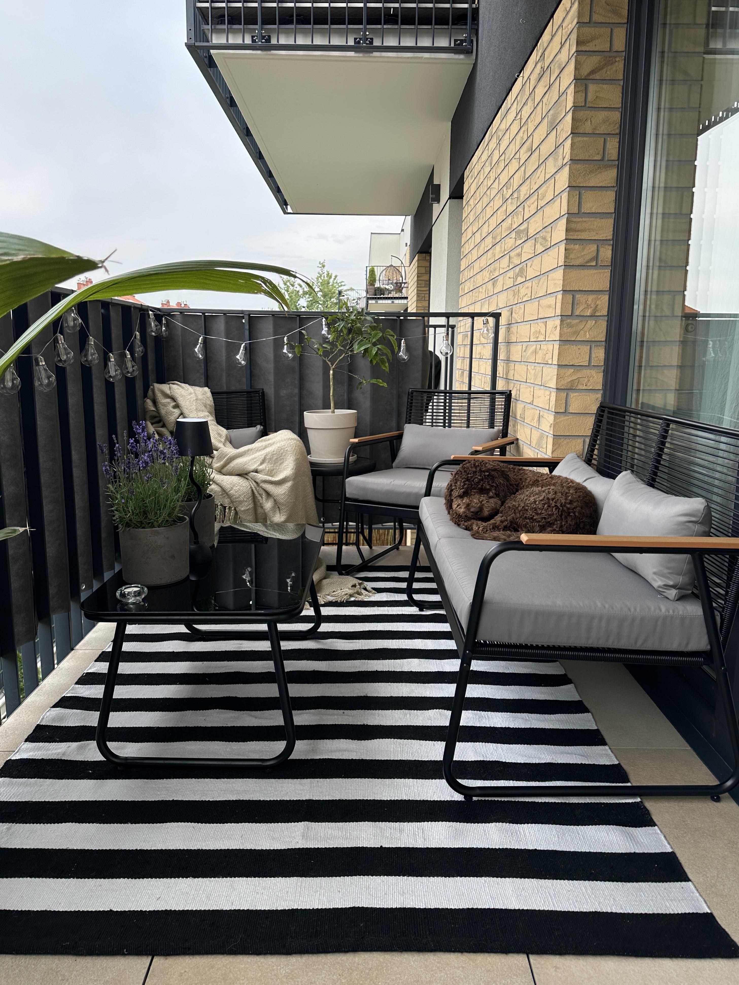 Loungeset met tafel 4-zits POMONTE Metaal Zwart