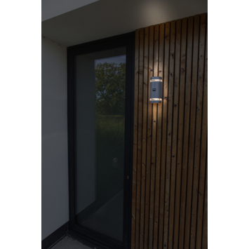 Lutec buitenwandlamp LED Focus met bewegingssensor donkergrijs