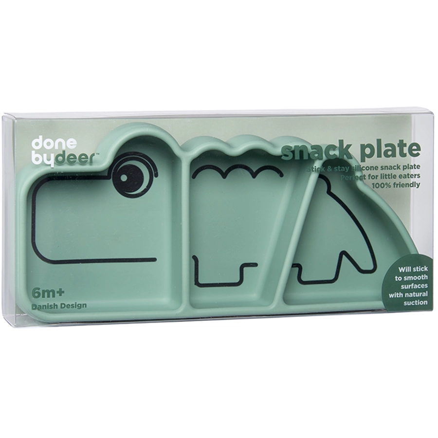 Done by Deer™ Snackteller Stick & Stay grün ab dem 6. Monat