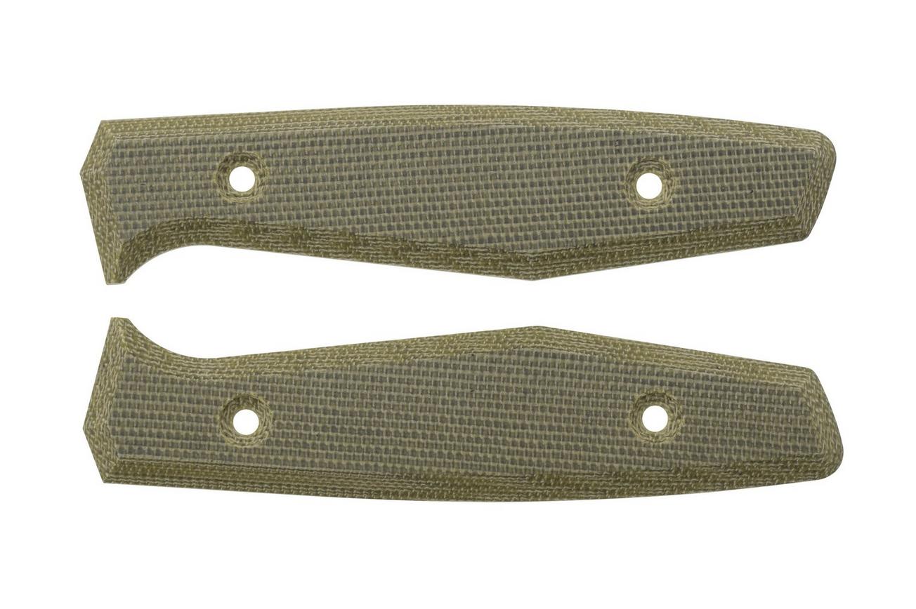 Daily Customs AK1 Scales, Plain Green Canvas Micarta handgreepschalen