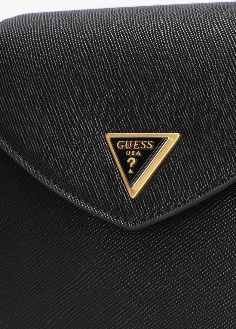 GUESS zwarte guess schoudertas lossie crossbody flap