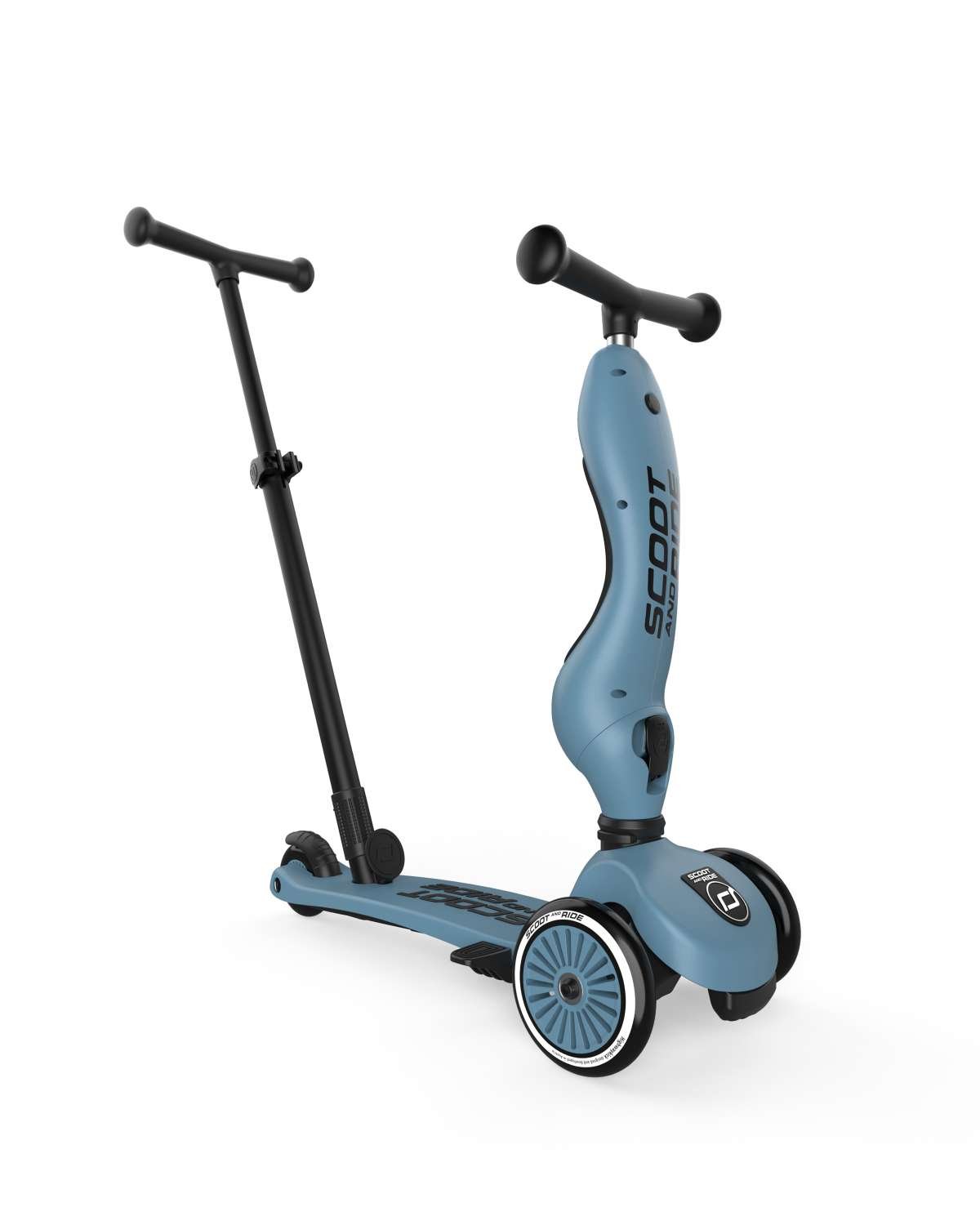 Sparkesykkel og Løpesykkel M/ Foreldrehåndtak | Scoot and Ride Highwaykick 1 Push & Go – NYHET