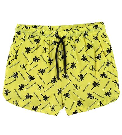 Calvin Klein Shorts - Palm - Gelb m. Palmer