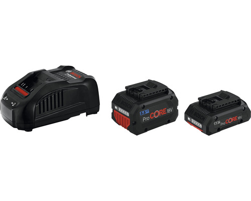 Starterset Bosch ProCORE 18 V, 1x 5,5 Ah & 1x 4,0 Ah Li accu's + GAL1880 lader