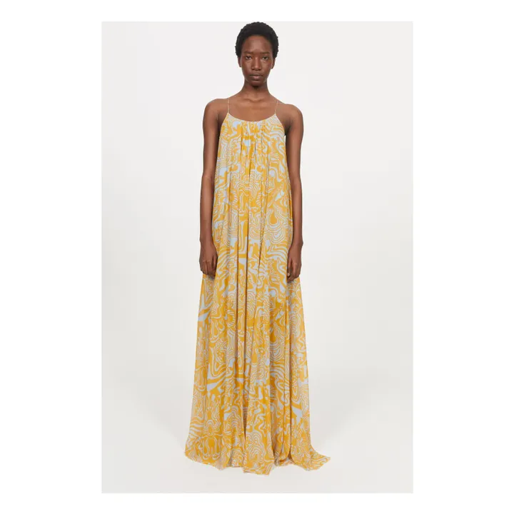 Rodebjer Robe Longue Solin | Jaune