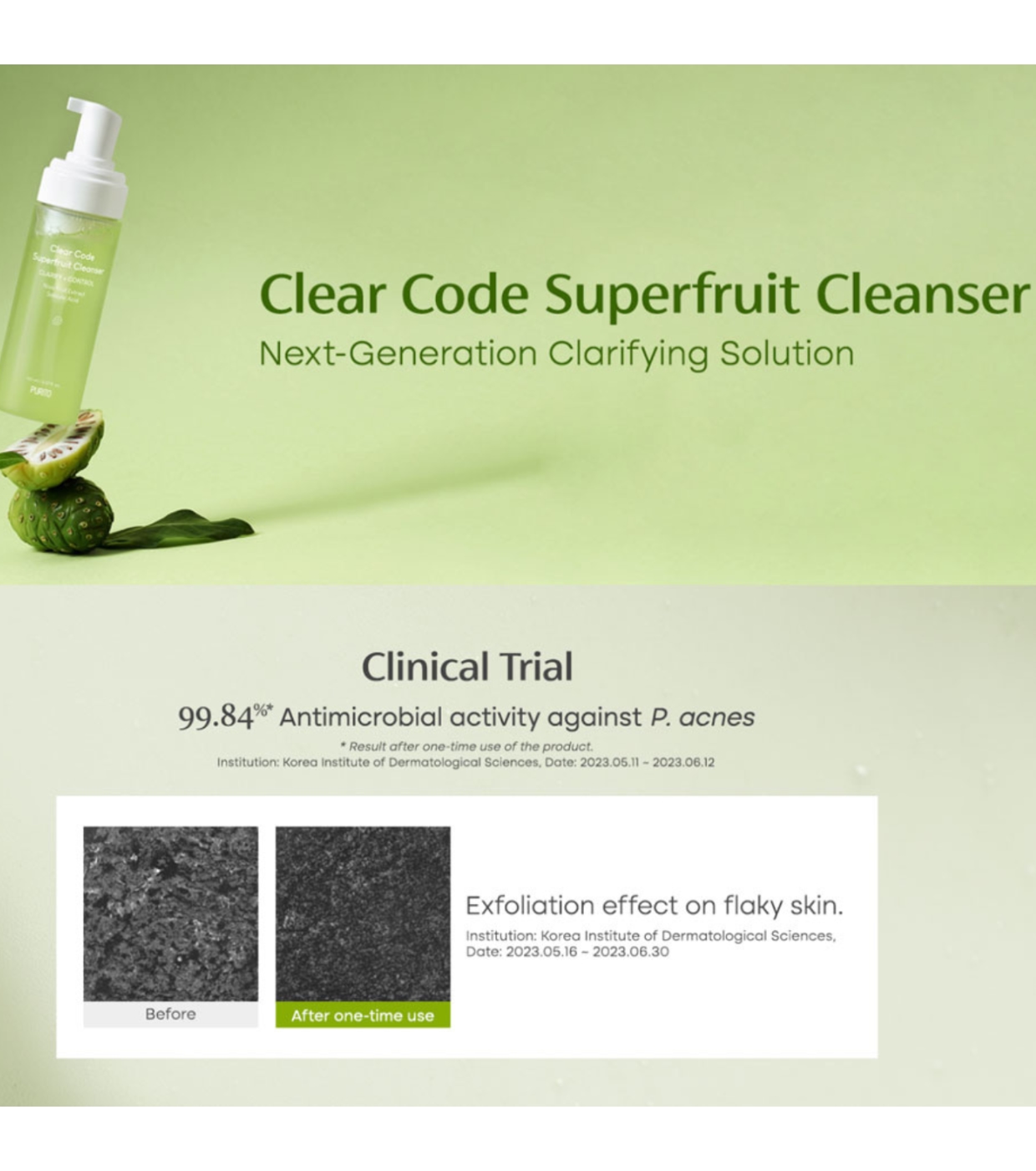 Purito - Limpador Facial Clear Code Superfruit
