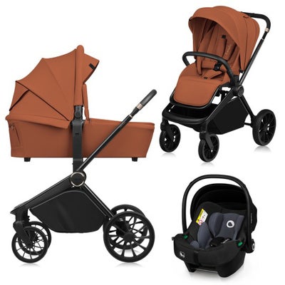 Lionelo MIKA Plus 3-in-1 Duovogn, Brown Rust