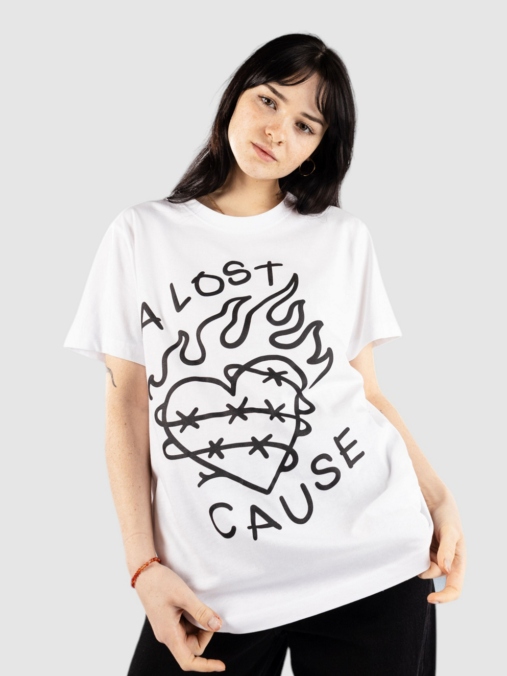 A Lost Cause Lethal Love T-Shirt white