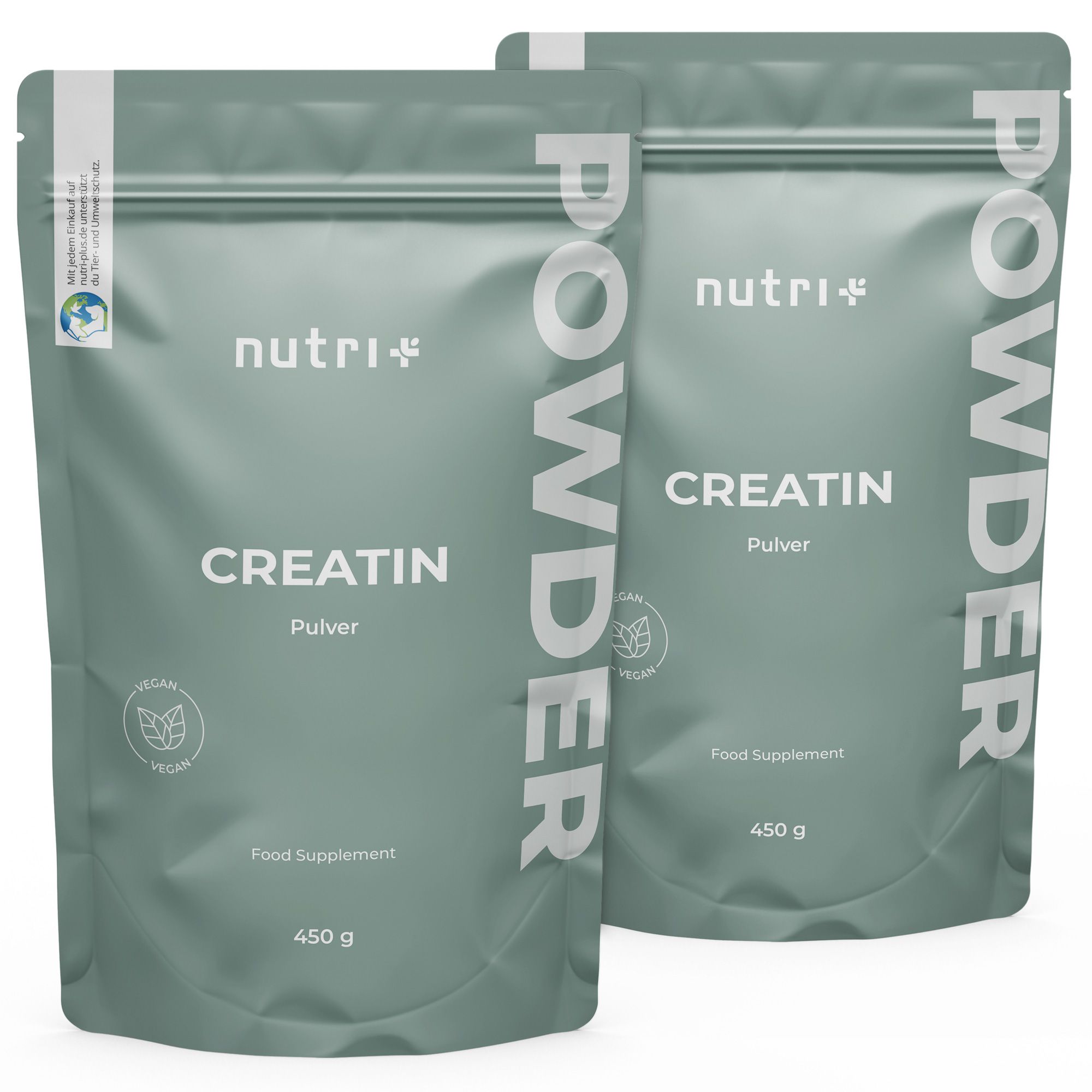 nutri+ Kreatin Monohydrat Pulver - 900g Creatin