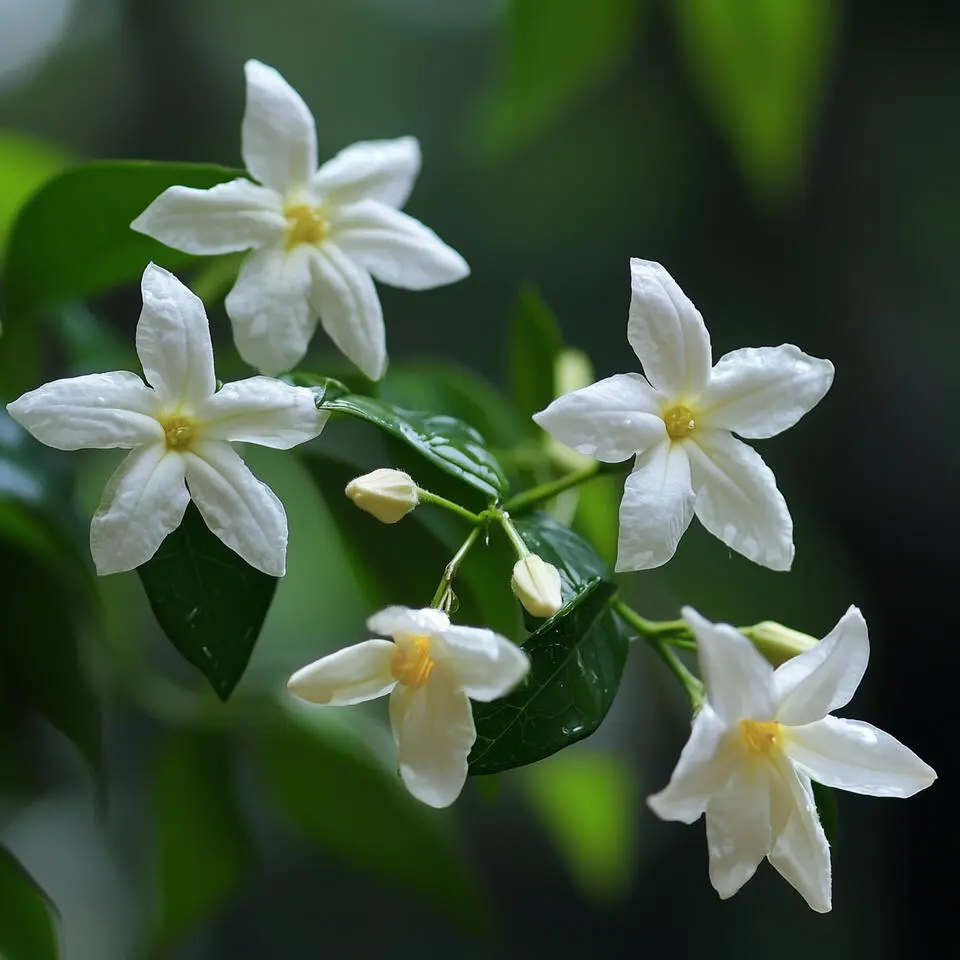 Jasmijn - Set van 6 - Jasminum 'Officinale' - Hoogte 25-40cm - ⌀9cm