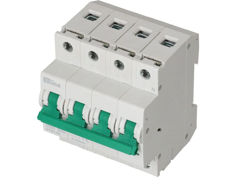 Max Hauri Build Leitungsschutzschalter 3P N 16 A Vierpoliger Leitungsschutzschalter
