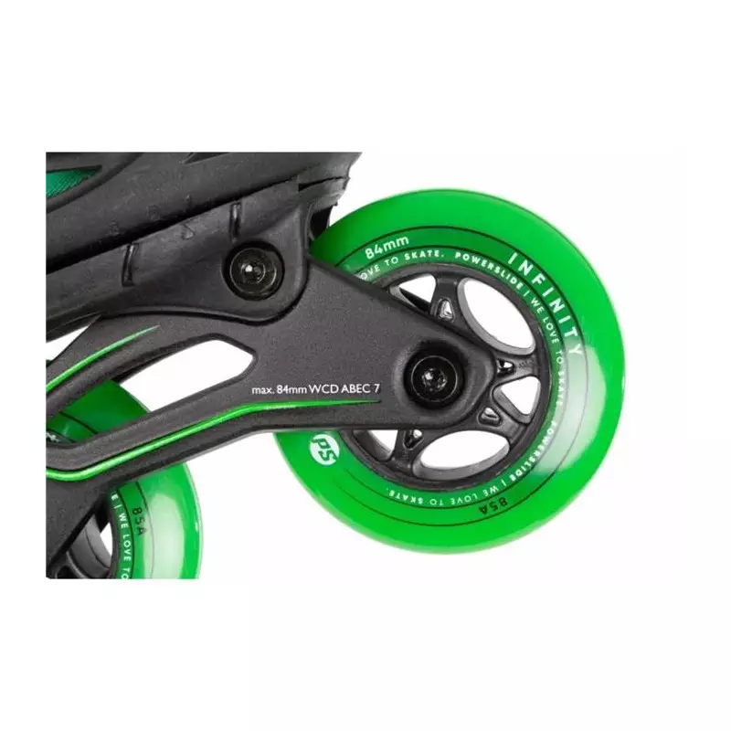 Roller en ligne junior ajustables POWERSLIDE Universe Green