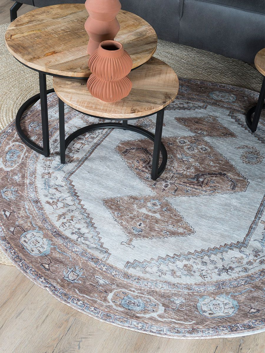 Karaca brown Rond 200 cm