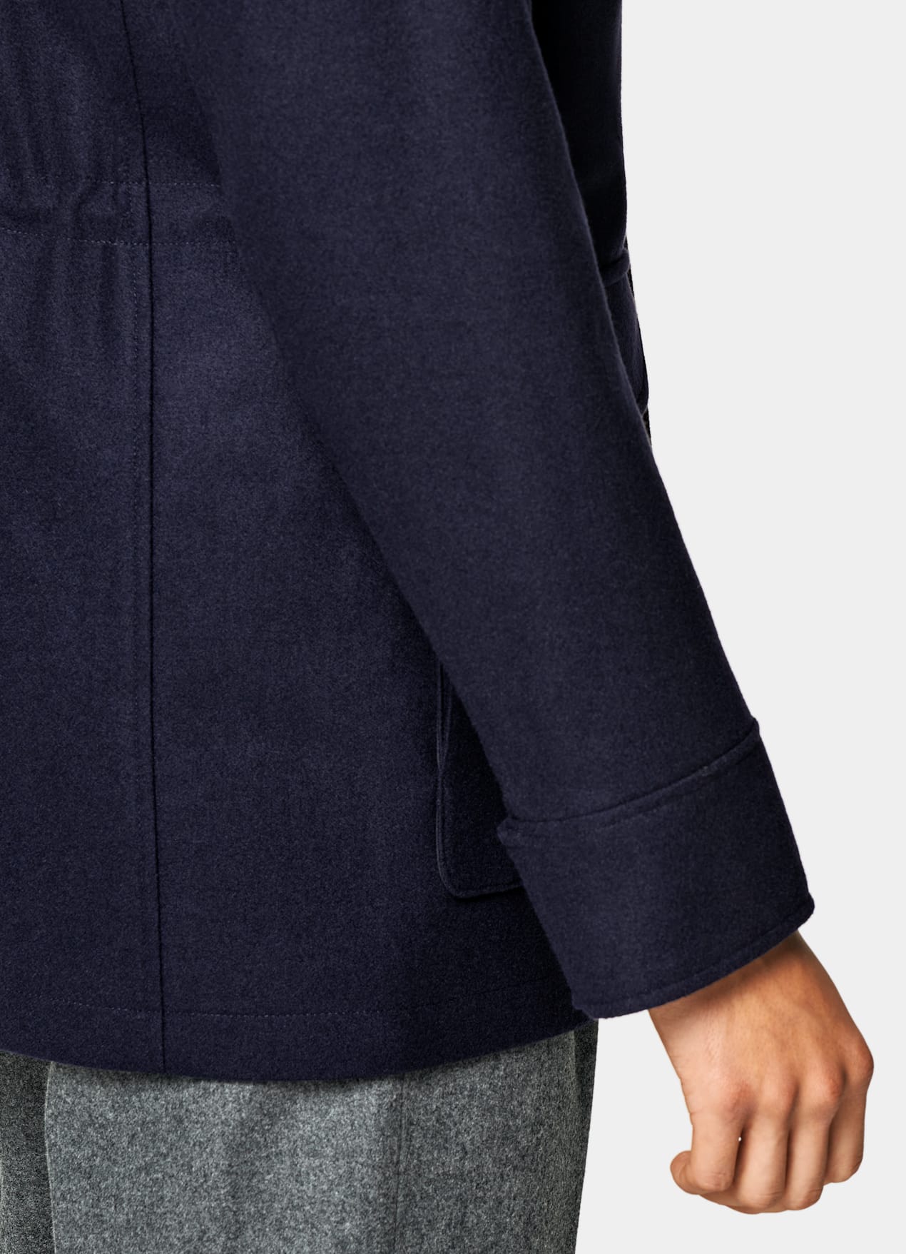Parka rembourrée bleu marine