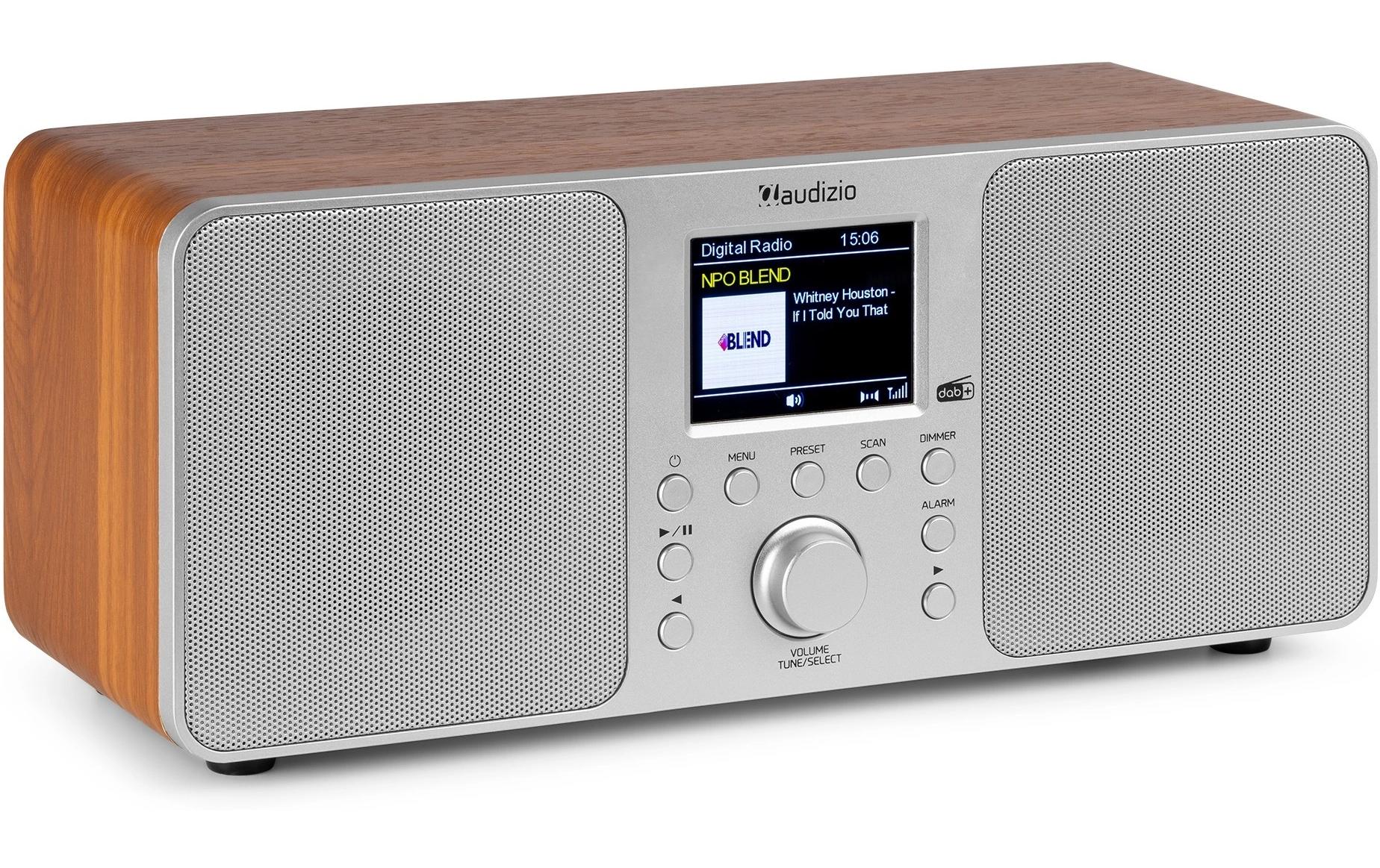 DAB+ Radio Genua SilberDAB+ Radio mit Stereo Lautsprecher und Bluetooth
