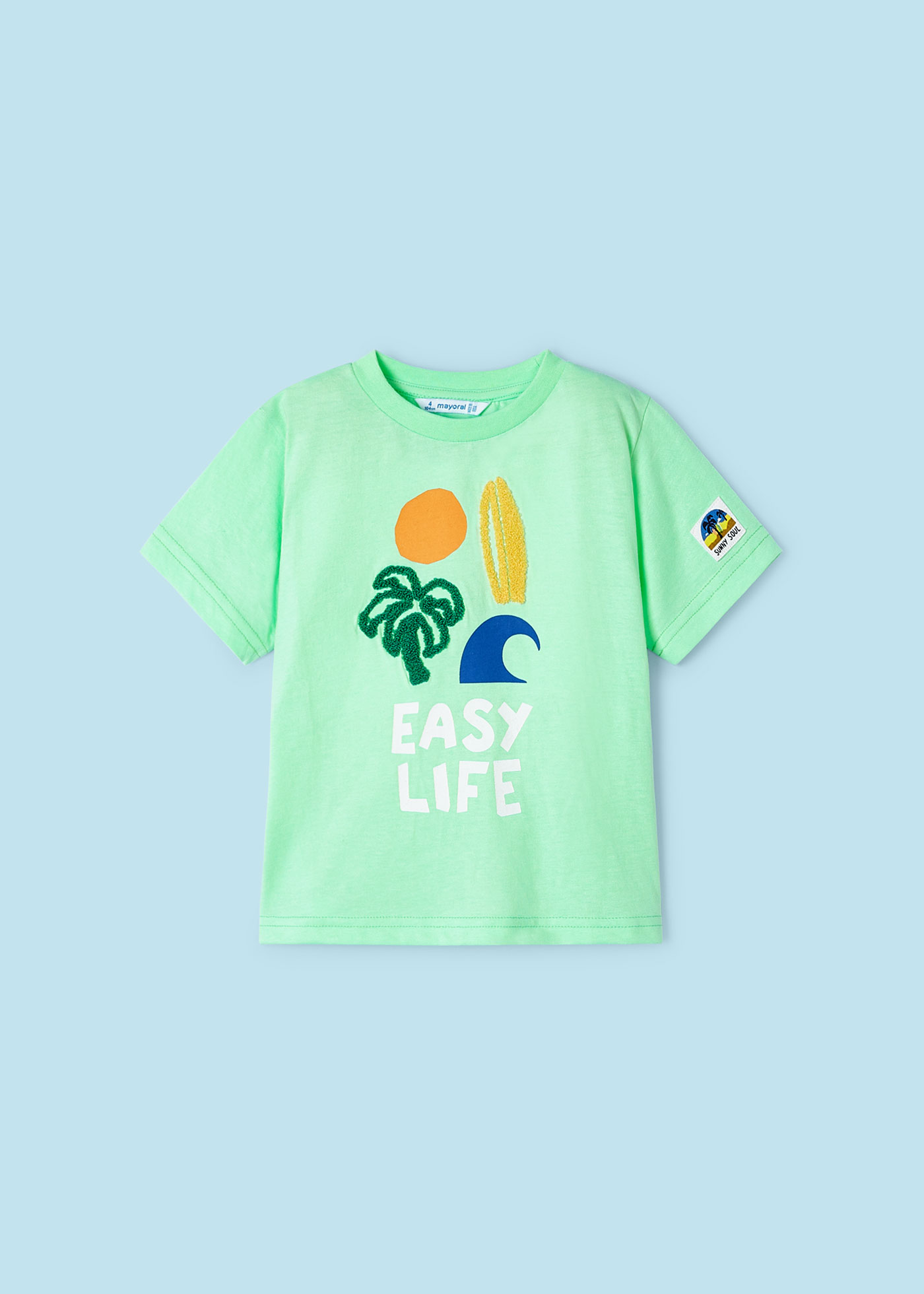Camiseta Better Cotton de ajuste confortável para meninos, estampa Melancia.