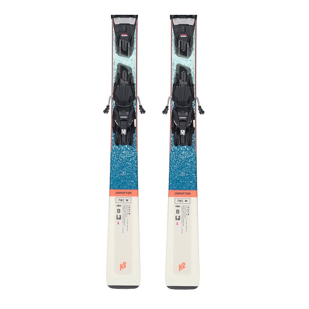 K2 DISRUPTION 78C W + ER3 10 COMPACT QUIKCLIK - Skis piste + Fixations Femme blue