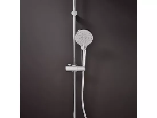 Pommeau de douche HANSGROHE Vernis Blend 100 EcoSmart Vario chromé + flexible de douche 1,60 m HANSGROHE Isiflex chromé