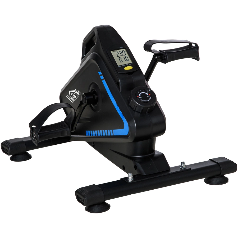 HOMCOM Mini Heimtrainer mit einstellbarem Widerstand schwarz