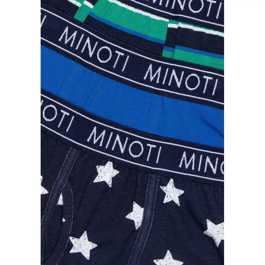 MINOTI 3er-Pack Boxershorts Blau