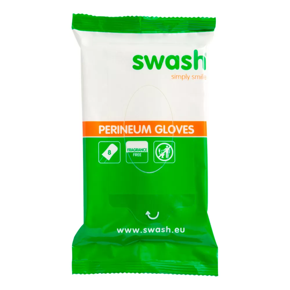 Swash Perineum Gloves 14x22 cm, u. duft - 8 stk.