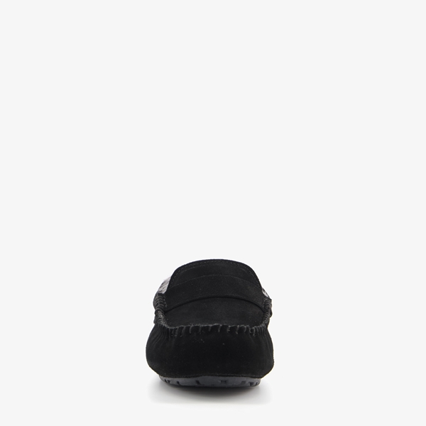 Hush Puppies suede dames pantoffels zwart