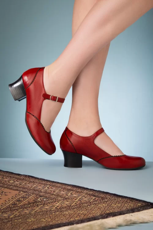 Miz Mooz Fayette Mary Jane Pumps in dieprood