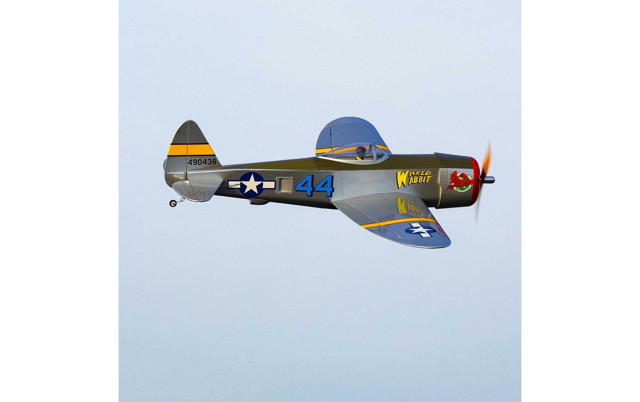 Warbird P-47 Thunderbolt 1435 mm PNP<br>Weitgehend vormontierter Warbird mit Brushless Antrieb