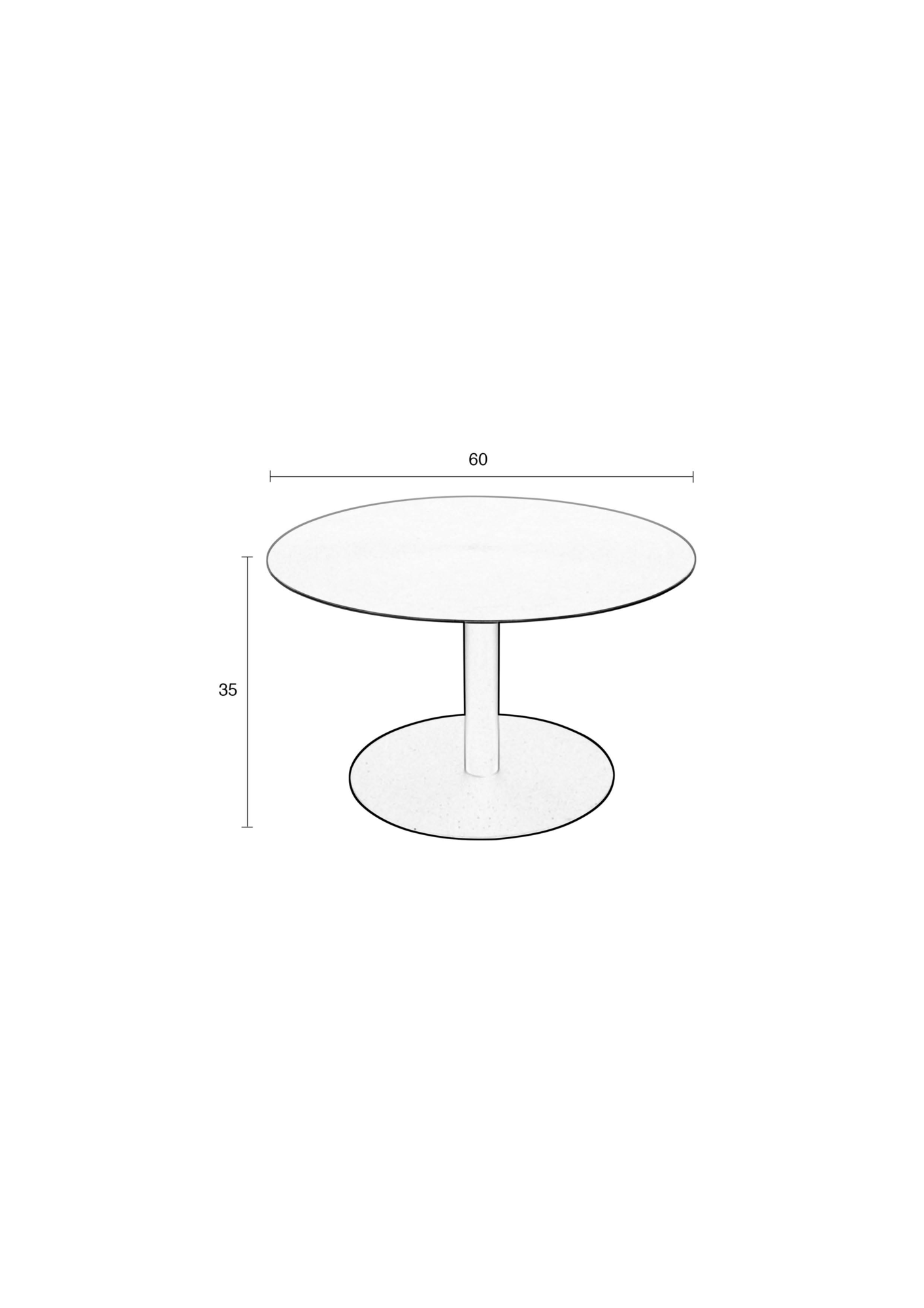 Zuiver salontafel Snow Brushed Zuiver Snow Brushed salontafel satin
