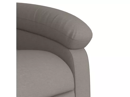 Fauteuil massant inclinable Taupe Tissu
