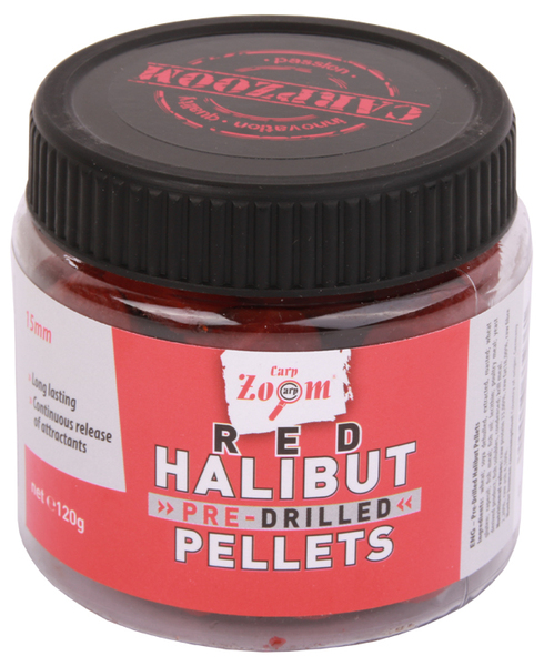 Carp Zoom Pre-Drilled Red Halibut Pellets, 120 gr