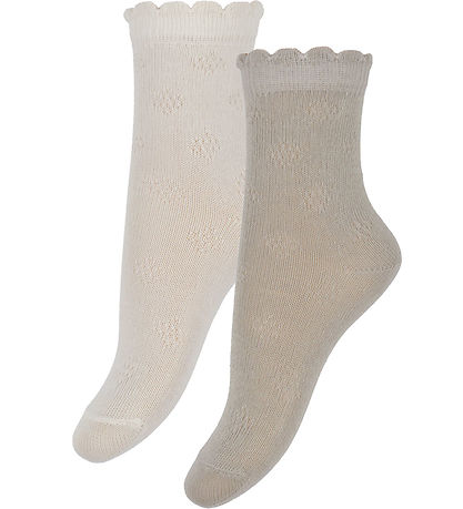 Minymo Socken - 5er-Pack - Shell m. Lochmuster