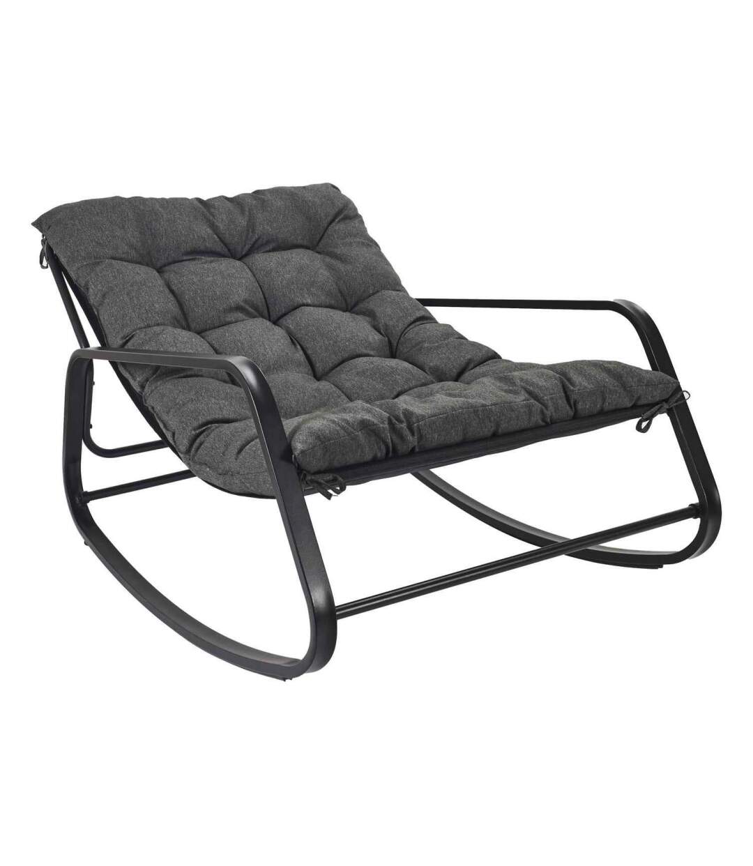 Fauteuil de jardin à bascule en métal Miamii