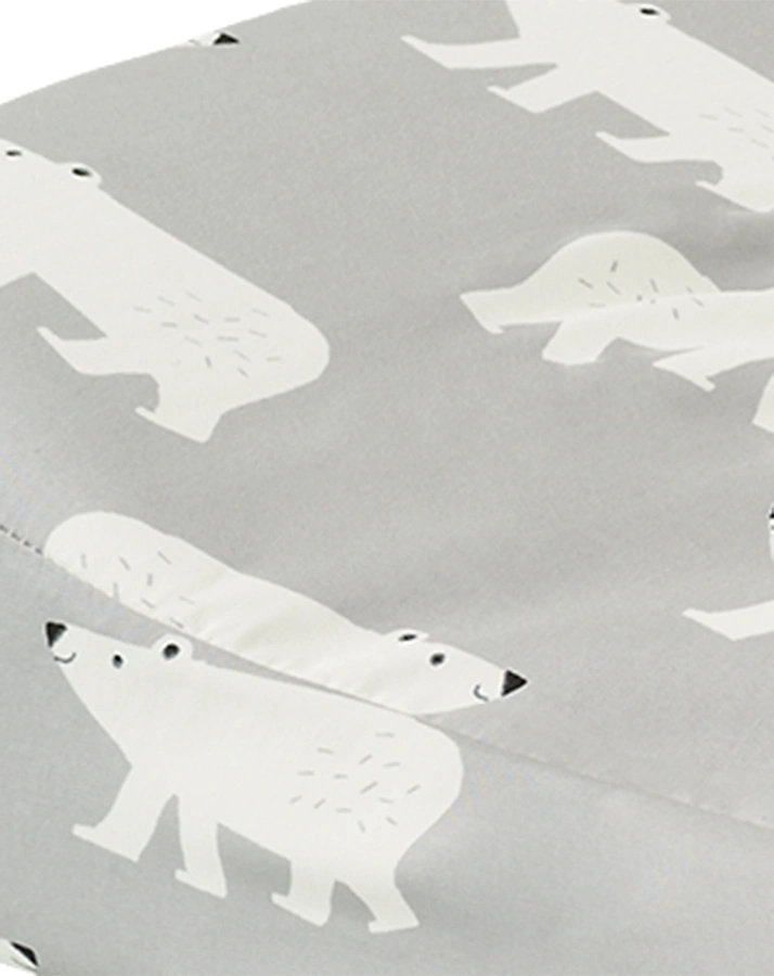 Wickelauflagenbezug POLAR BEAR (44x68) in grau