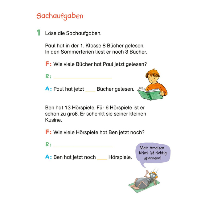 Fit fürs... Rechnen - Mein 5-Minuten-Block - 1.Klasse