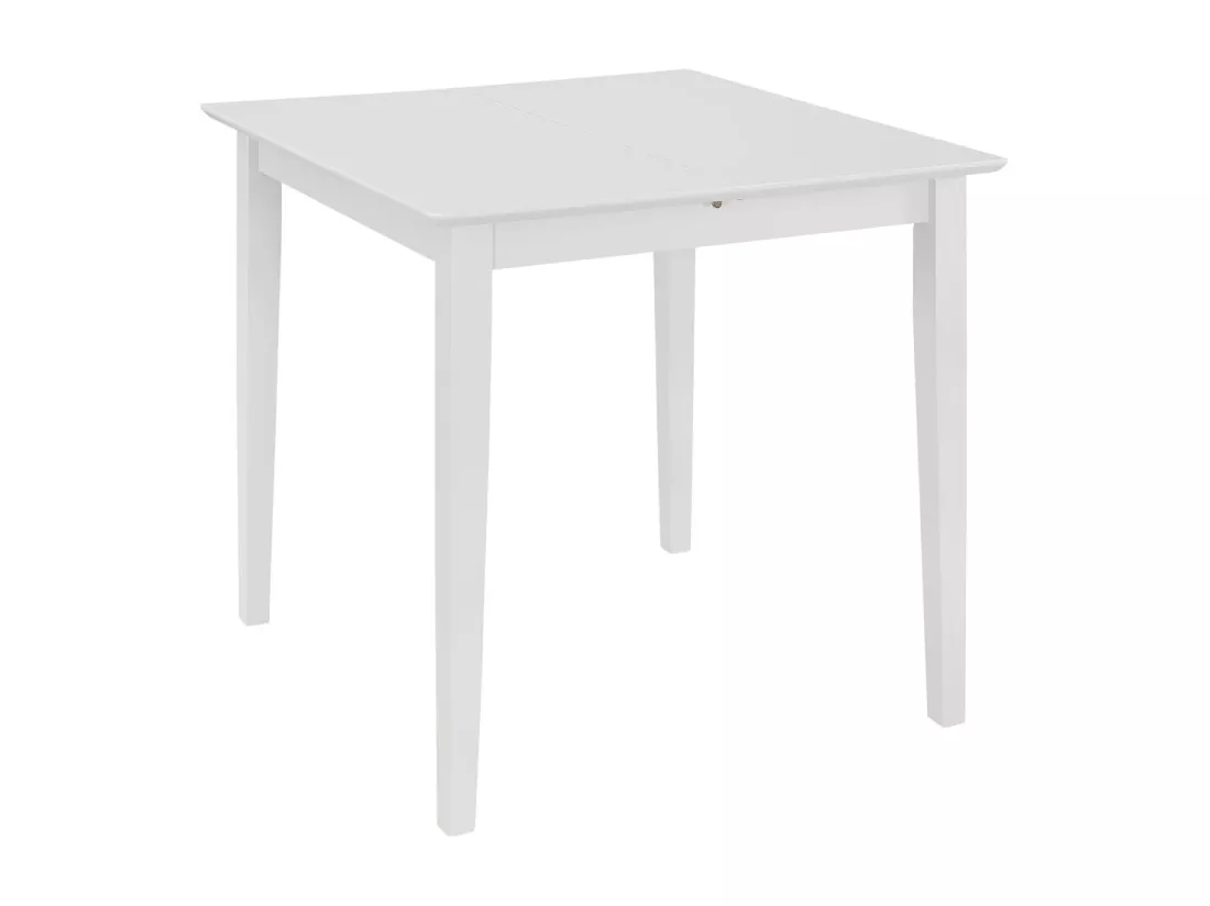 Table à manger extensible Blanc (80-120) x 80 x 74 cm MDF